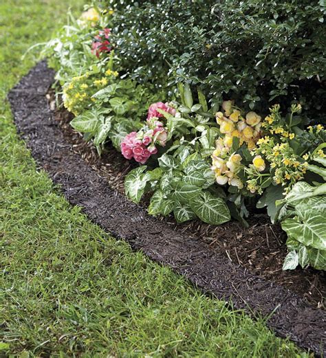 Permanent Mulch Recycled Rubber Border - Walmart.com