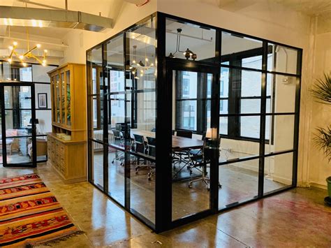 Glass and Aluminum Office Partition | Glass conference room, Industrial interior design, Glass ...