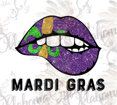 Mardi Gras Lips Digital File – Oklahoma Gypsy Designs