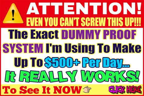 This DUMMY PROOF SYSTEM Really Works