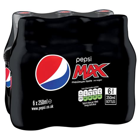 Pepsi Max 6 x 250ml | Bottled Drinks | Iceland Foods