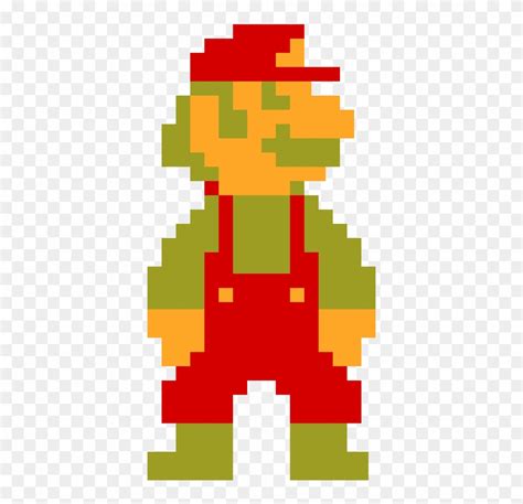 Big 8bit Mario - Big Mario 8 Bit Clipart (#519012) - PinClipart