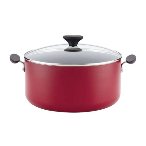 Reliance 10qt Aluminum Nonstick Wide Stock Pot Red - Walmart.com