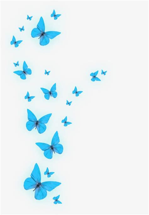 Blue Butterfly Clipart Vector, Glowing Blue Butterfly, Butterfly Clipart, Radiance, Blue PNG ...