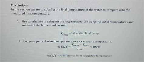 Solved - Watch Pre-lab video - Review Calorimetry examples. | Chegg.com