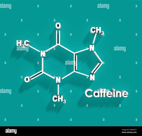 Caffeine molecular formula Stock Photo - Alamy