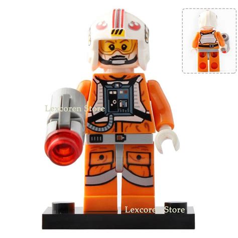 Rebel Pilot Luke Skywalker (X-Wing Pilot) Star Wars Movie Minifigures Lego Toy - Figures