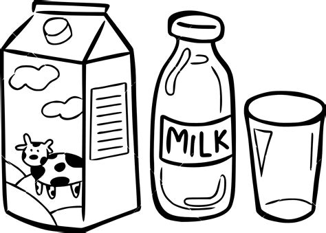 Bottle Of Milk coloring page - free printable coloring pages on coloori.com