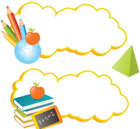 Download School Supplies Border Clipart Png Royalty Free Stock - Border ...