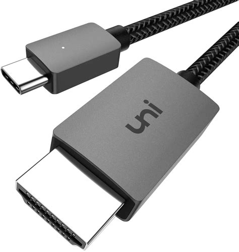 Buy uni USB C to HDMI Cable, [4K, High-Speed] USB Type C to HDMI Cable ...