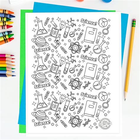 Explore Science Doodles with Our Science Doodle Coloring Page | Kids Activities Blog