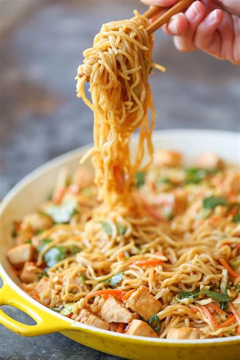 Thai Peanut Chicken Noodles | Recipe | Healthy recipes, Asian recipes ...