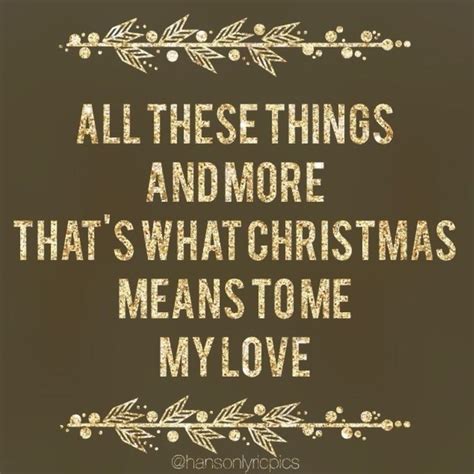 Song: WHAT CHRISTMAS MEANS TO ME Artist: HANSON Albhm: SNOWED IN - Hanson Lyrics | What is ...