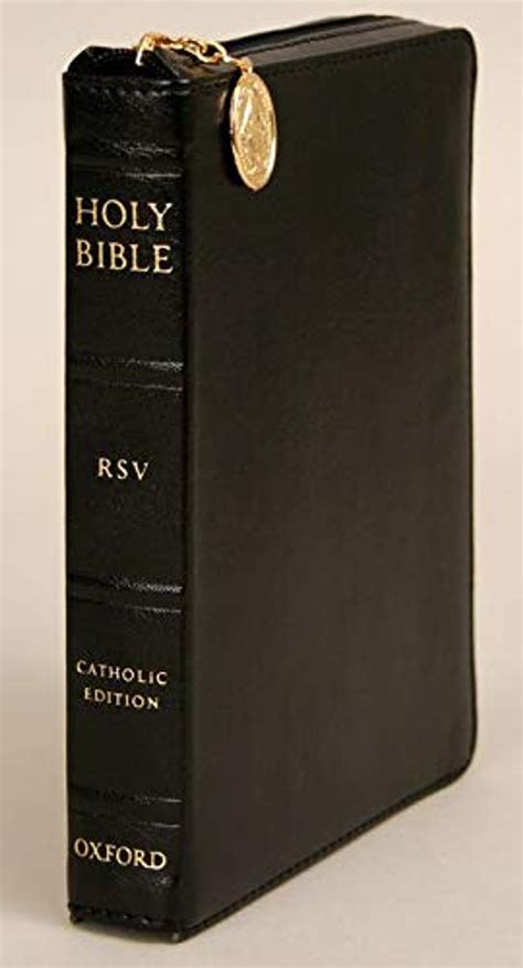 Compact Catholic Bible RSVCE - Black with Zipper Closure