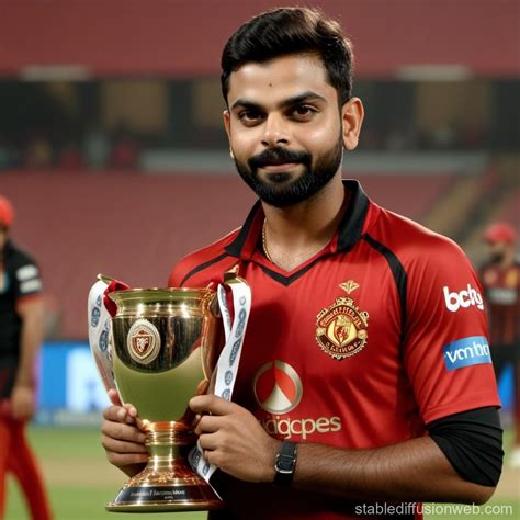 RCB Wins IPL Trophy 2024 with Captain Virat Kohli | Stable Diffusion Online