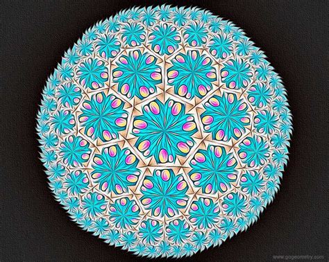 Kaleidoscope of Problem 1149 based on Poincare Disk Model, Triangle ...