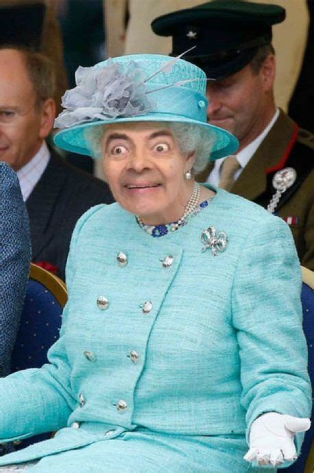 funny \ Queen Elizabeth II \ Rowan Atkinson \ Mr. Bean \ face \ photoshops Crazy Funny Pictures ...