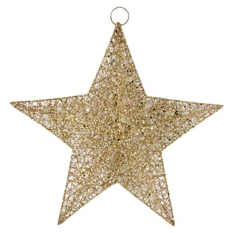 Gold Star Hanging Christmas Decoration By The Christmas Home | Christmas hanging decorations ...