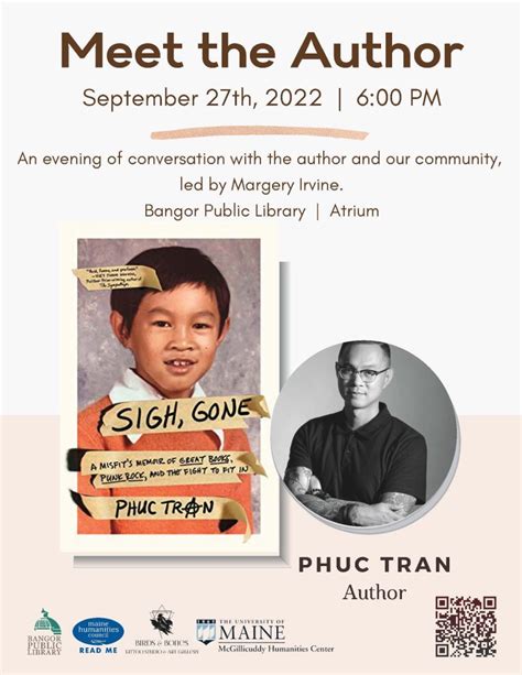 Meet the Author: Phuc Tran - Clement and Linda McGillicuddy Humanities Center - University of Maine