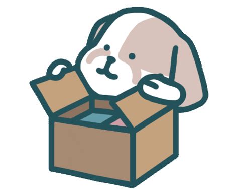 Dog Moving Sticker by Audrey Hess for iOS & Android | GIPHY