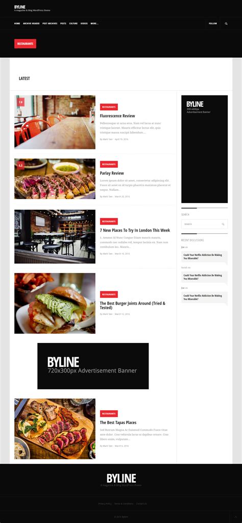 Byline - Magazine & Blog WordPress Theme by WebsiteSmash | ThemeForest