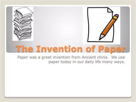 PPT - The Invention of Paper PowerPoint Presentation, free download - ID:2692271