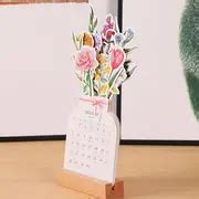 2024 Wooden Frame Calendar Cute Creative Mini Calendar Production ...