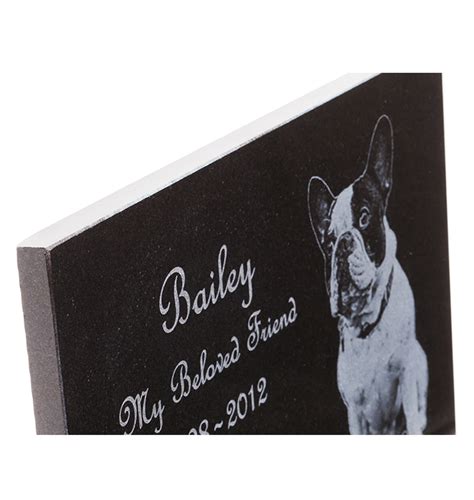 Dog Memorial Plaque - Custom Engraved Granite | Laser Perfect Gifts