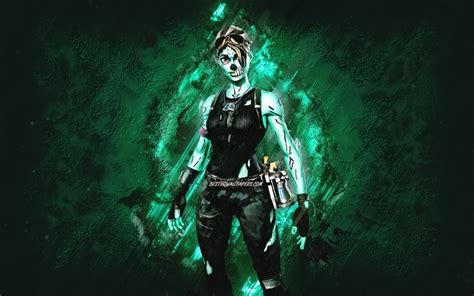 Download wallpapers Fortnite Ghoul Trooper Skin, Fortnite, main characters, blue stone ...