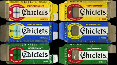 Chiclets 10-cent flavor coated gum - Peppermint, Pepsin, S… | Flickr