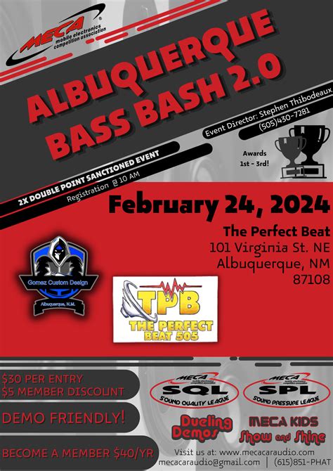 Albuquerque Bass Bash 2.0 - Event Details » MECA