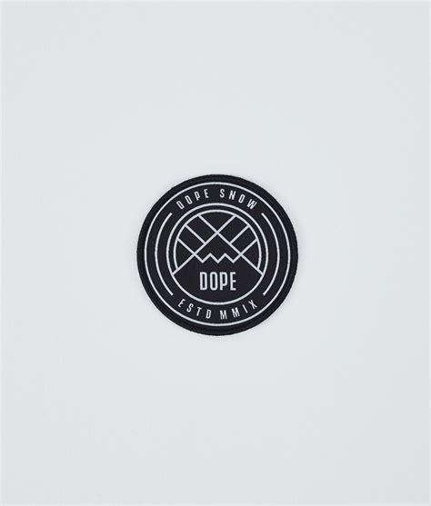 Dope Round Patch Dope Men's Replacement Parts Black/White Logo ...