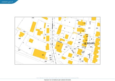 Plan cadastral et règlement du terrain pour construire