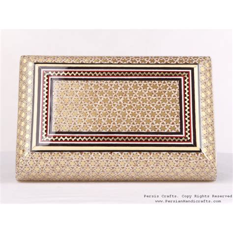 Khatam Jewelry Box with Miniature Chogan Painting - HKH3601 - Persiada