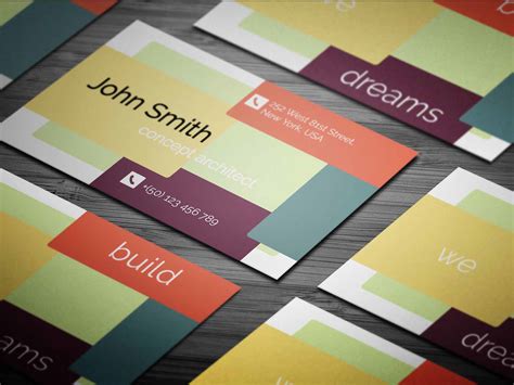 Concept Architect PSD Business Card template by Alex Ionescu on Dribbble