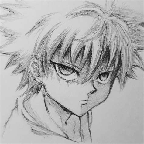 Anime Sketch Easy Killua Drawing - ansiedadedefine