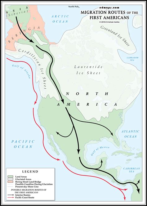 Migration_Routes_of_the_First_American_Peoples | Migrations, The first americans, Route