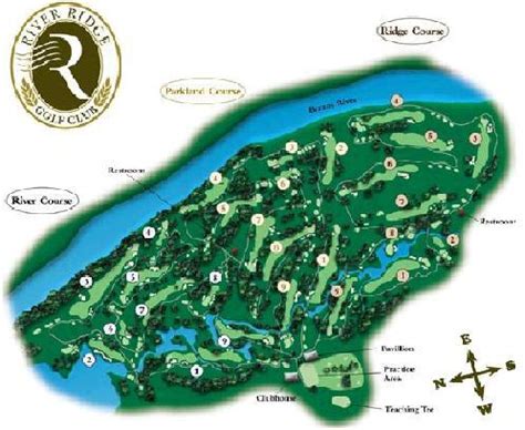 River Ridge Golf Club - River/Ridge - Layout Map | Course Database