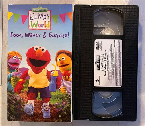 VHS: Sesame Street/Elmo's World: Food, Water & Exercise | eBay