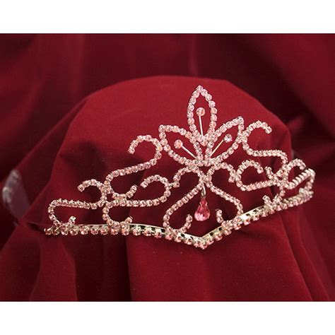 Rhinestone Tiara with Pink Stones – Sunnywood