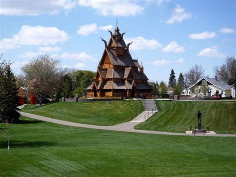 minot north dakota | Stave Church, Scandinavian Heritage Park, Minot ...