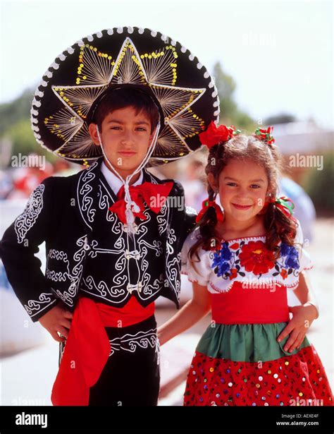 Children in National Costume MEXICO Stock Photo - Alamy