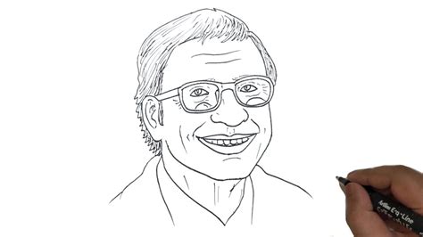 Bill Gates Drawing Easy