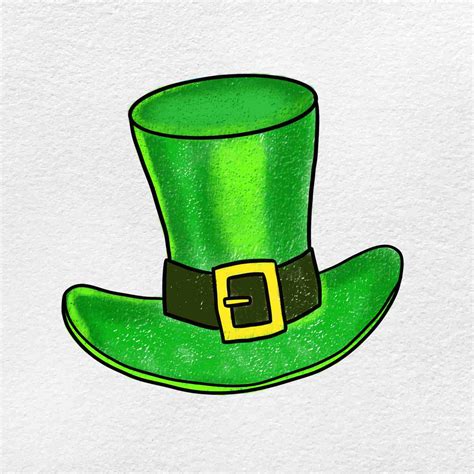 Leprechaun Hat Drawing - HelloArtsy