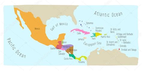 Doodle Map of Central America and Mexico — Stock Vector © LaraFields ...