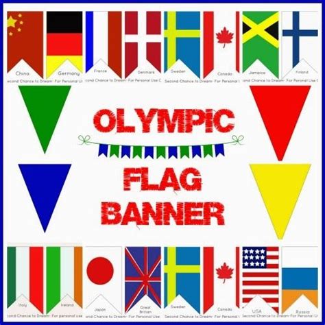 Printable Olympic Flag Banner | Olympic flag, Olympic crafts, Flag banners