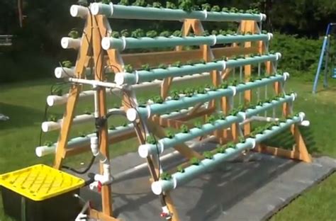 A-Frame Vertical Hydroponic Garden Grows 168 Plants