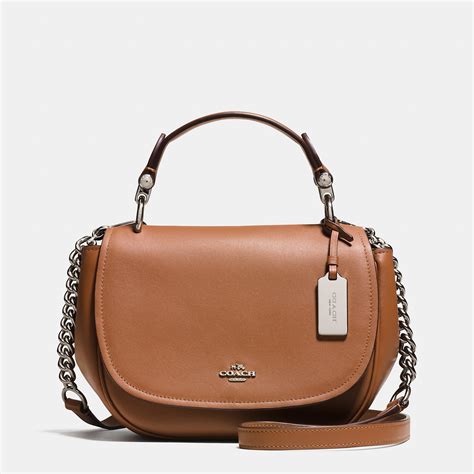 COACH Nomad Top Handle Crossbody In Glovetanned Leather in Brown - Lyst