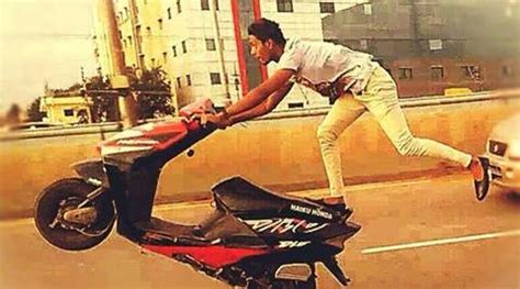 This guy posted pictures on Facebook showing off his bike stunts and you won’t believe what ...