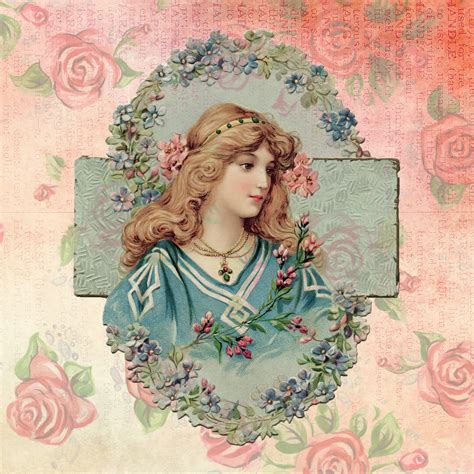 Victorian Woman Vintage Scrap Free Stock Photo - Public Domain Pictures